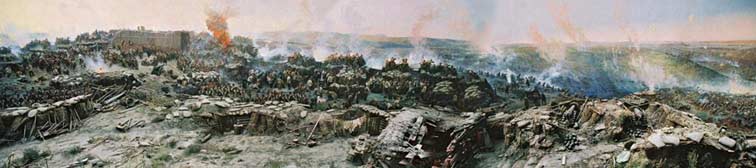 Panoramabild "Die Verteidigung von  Sevastopol 1854-1855"